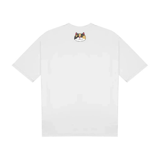 Sweet Gentle Cat T-Shirt – Carefree Caretree Edition White