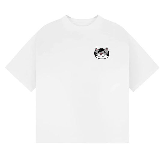 Sweet Gentle Cat T-Shirt – Carefree Caretree Edition White