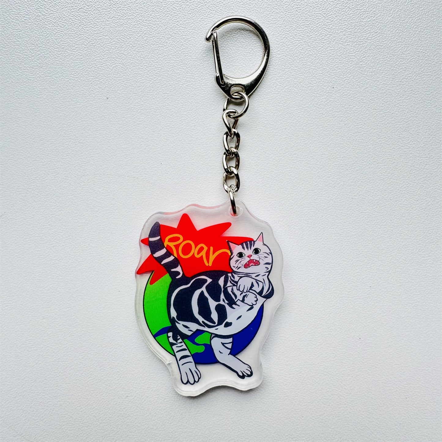“Dino Carefree” Acrylic Keychain
